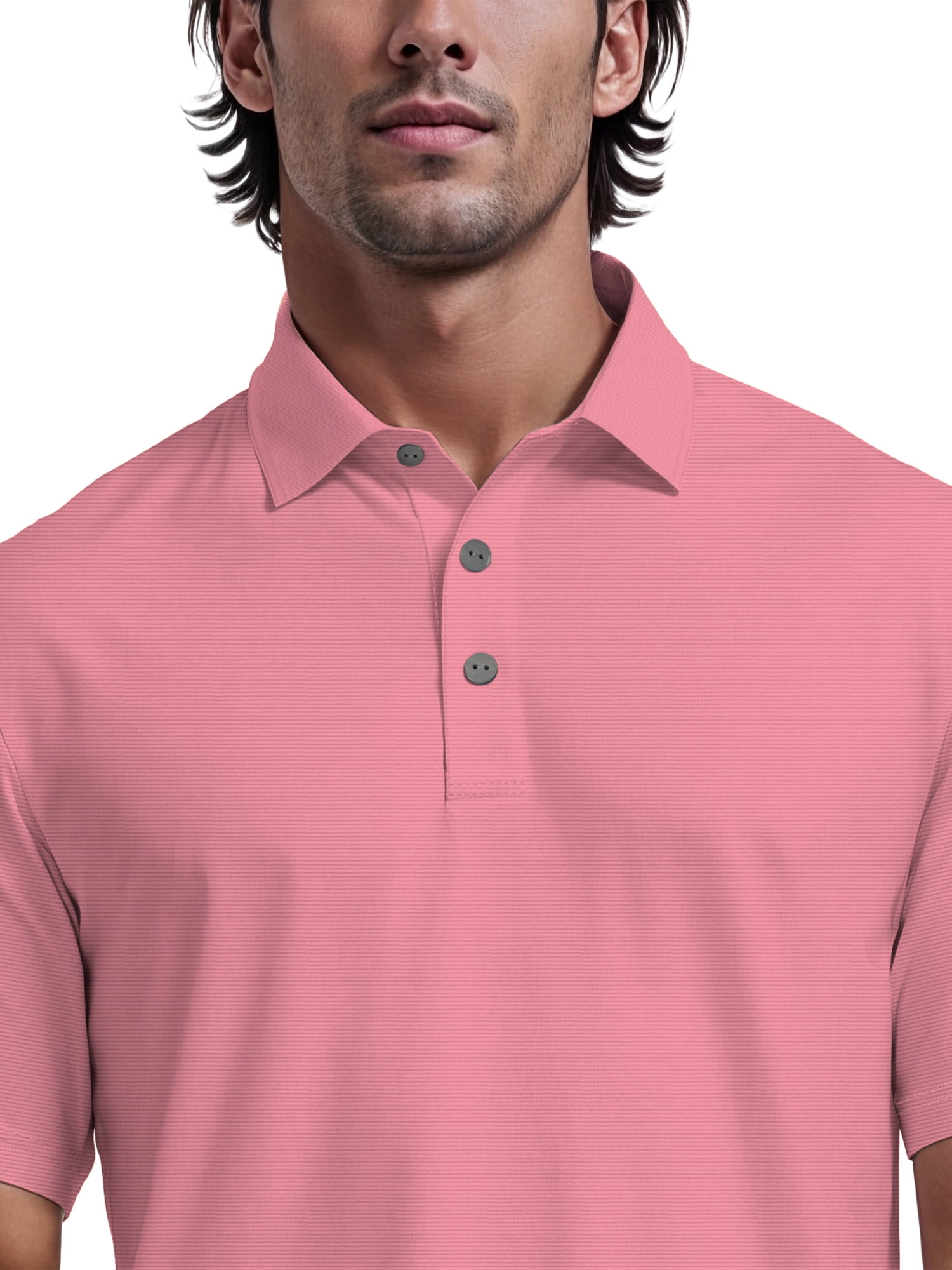 Ben Hogan Men's & Big Men's Performance Solid Polo Shirt with Short Sleeves, Sizes S-5XL