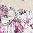 thumbnail image 5 of Cdudpw Newborn Infant Baby Girl Clothes Outfits Romper Floral Pants with Headband Winter Clothing Set(Z129-White), 5 of 8