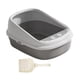 thumbnail image 1 of Inodoro para Gatos, Caja de Arena para Gatos, Caja de Arena para Gatos, Fácil de Limpiar, con Pala, Caja para Cama de Lados Altos Y Fácil de Transport L gris, 1 of 9