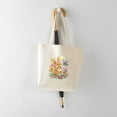 thumbnail image 6 of CafePress - Cute Easter Bunny With Flowers And Eggs Tote Bag - Unisex Canvas Tote Bag, Beige, 1-Piece, 6 of 8