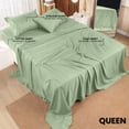 thumbnail image 2 of Juego de sábanas Utopia Bedding Queen de microfibra cepillada, 4 piezas, 2 of 7