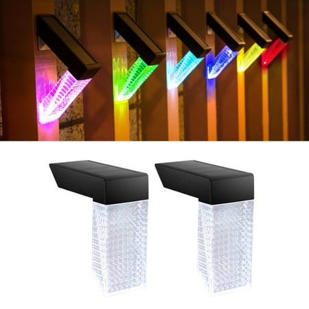 

TAONMEISU Solar Outdoor Stair Lights Outdoor Aisle Corridor Fence Waterproof Wall Lights Outdoor Waterproof LED Solar Fence Lights with Two Mode Lighting usual