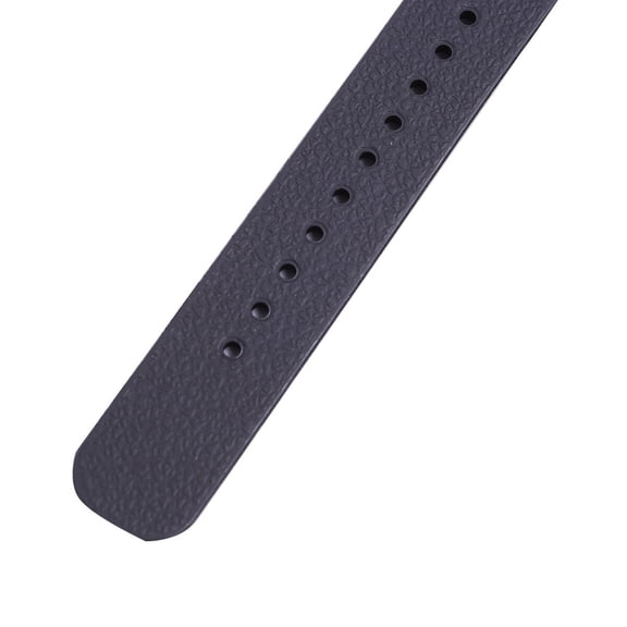 Mobutofu 24Mm Silicone Watch Band Black Waterproof Durable Replacement with Seamless Welding Texture