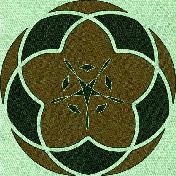 Ahgly Company Indoor Square Patterned Midnight Gray Area Rugs, 5' Square