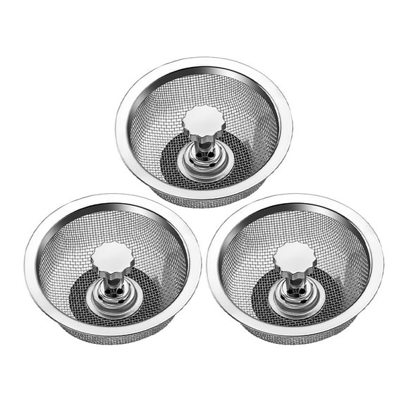 CATIEBYE household sink strainer Sink Drainers Stainless Steel Families Kitchen Use 3pcs