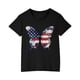 thumbnail image 2 of Puntoco tops De Algodón De Manga Corta Informales Estampados A La Moda Para Niños Y Niñas Negro 110, Regalo Para Mujeres, 2 of 5
