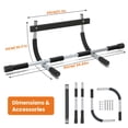 thumbnail image 3 of SGODDE Pull Up Bar Multifunctional Chin Up Upper Body Workout Bar Home Gym Exercise Equipment Strength Training, 3 of 7