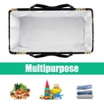 thumbnail image 5 of New Moon Symbol Reusable Foldable Picnic Basket Tote Bag Large Capacity Shopping Bags Beach Bag Oxford Cloth Wildlife Park Basket, 5 of 7
