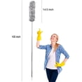 thumbnail image 2 of Microfiber Duster for Cleaning with Extension Pole Reaches about 100 Inches,Flexible and Extendable Duster for Cleaning Ceiling Fan/Furniture/Keyboard/Cobweb, 2 of 7
