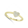 thumbnail image 4 of CHOOSE YOUR COLOR Clear CZ Promise Heart Ring .925 Sterling Silver Band White Female Size 6, 4 of 4