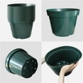 thumbnail image 3 of 10 Pack Green Plastic Planter Pots, 10 Inch Thick with Multiple Drainage Holes, for Herbs, Strawberries, Flowers - Indoor/Outdoor, 3 of 11