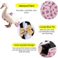 thumbnail image 3 of Chicken Diapers Bantam Hens - Reusable 3-Piece Set with Bow Ties Poultry Nappies Washable Waterproof for Geese Pet Ducks Silkie, 3 of 6
