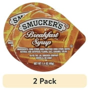 (2 pack) Smucker's Breakfast Syrup, 1.4 oz, 100 count