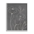 thumbnail image 4 of Stupell Industries Blossoming Flower Petals Botanical Line Doodle Drawing Graphic Art Gray Framed Art Print Wall Art, Design by Elizabeth Medley, 4 of 5