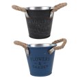 thumbnail image 6 of GOOHOCHY  2 Pcs Iron Flower Pot Bucket with Good Texture for Home Decoration, 6 of 8