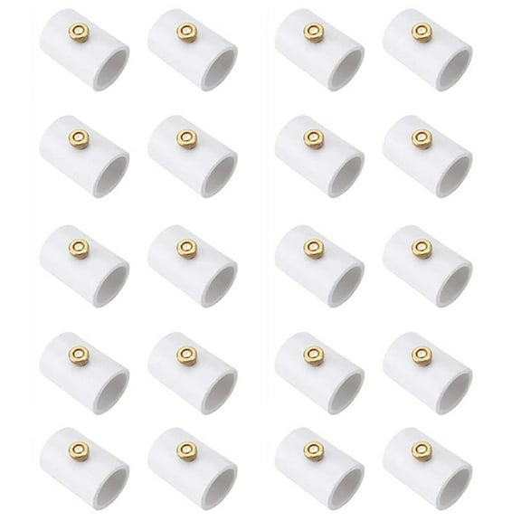 20Pcs 1/2 Inch PVC Mist Nozzle Misting System for Patio Outdoor Mister Coupling Split Section with