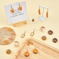 thumbnail image 6 of 1 Box DIY 10 Pairs Thanksgiving Day Food Theme Earring Making Kits Simulation Croissant Baguette Bread Hamburger Toast Resin Pendant Charms with Earring Hooks for Jewelry Making Craft, 6 of 9