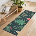 thumbnail image 6 of Christmas Leaves Green Runner Rug Non-Slip Area Rugs Linen Washable Non Shedding for Kitchen Bedroom Carpet, 6 of 8