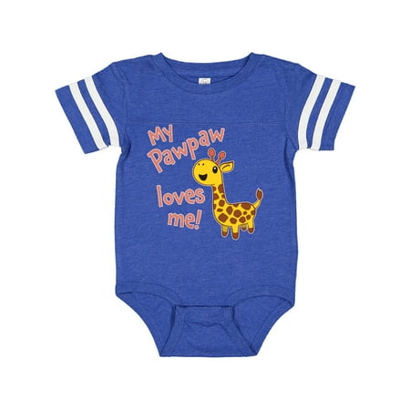 

Inktastic My Pawpaw Loves me- cute giraffe Gift Baby Boy or Baby Girl Bodysuit