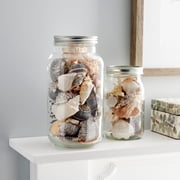 Half Gallon Glass Jar with Lid by Ashland - Storage Container for Cookies - Baked Goods or Decorations - Bulk 12 Pack