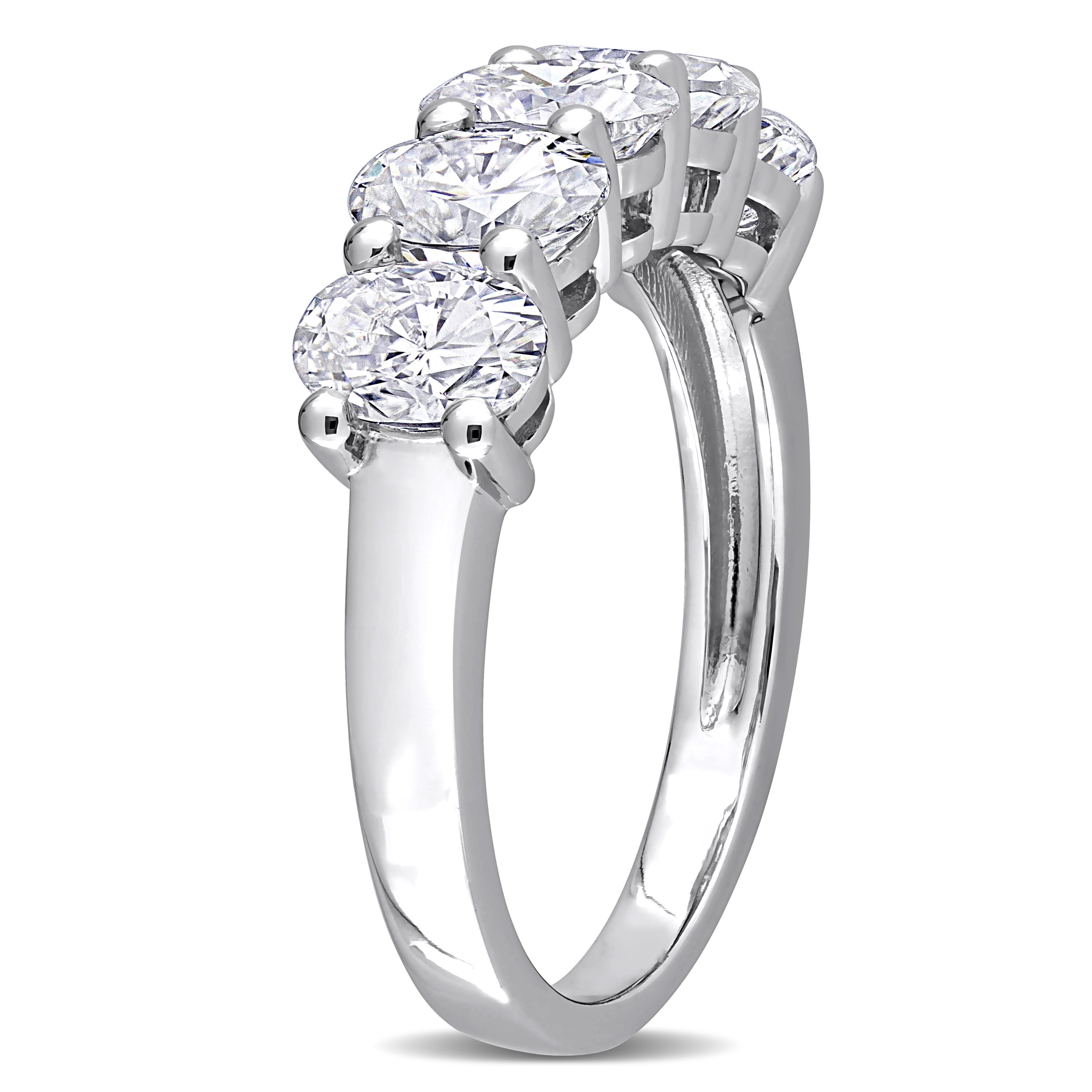 Everly Women's Moissanite 10k White Gold Ring
