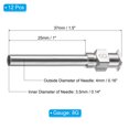 thumbnail image 2 of Unique Bargains 12 Pcs 8G 1 Inch Blunt Tip Dispensing Needle with Lure Lock for Refilling Liquid Inks Adhesives, 2 of 6