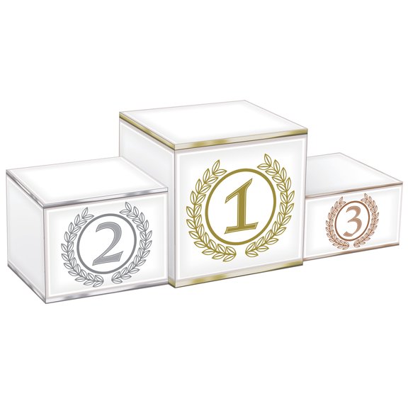 3-D Podium Centerpiece, 5" x 14", (2/Pkg)