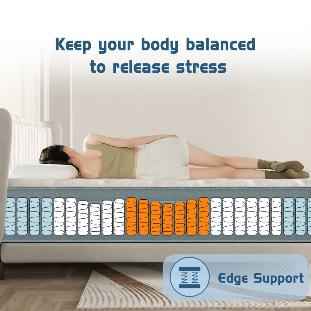 lemontalking 12 inch Hybrid Mattress Full Mattress Gel Memory Foam Spring in a Box