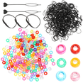thumbnail image 1 of 1 Set of DIY Dreadlocks Ring Beads Creative Hair Braiding Buckle Hair Rubber Band Accessory, 1 of 9