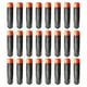 thumbnail image 5 of Bewildely Reemplazo de repuesto de juguete de tiro para niños de 80 piezas, juguetes de EVA reutilizables para interiores, accesorio de juguete naranja negro 2Conjunto, 5 of 6