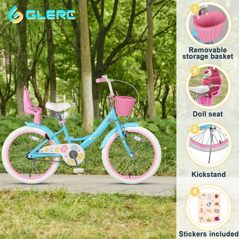 Glerc Maggie 20 Inch Girls Bike, Princess Style with Doll Glerc Maggie 20 Inch Girls Bike, Princess Style with Doll