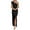 Black, variant on PRETTYGARDEN Women's Summer One Shoulder Long Formal Dresses Sleeveless Ruched Bodycon Wedding Guest Slit Maxi Dress