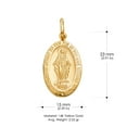 thumbnail image 3 of Ioka-14K Yellow Gold 1830 Our Lady of Guadalupe Charm Pendant with 0.9mm Singapore Chain Necklace - 22", 3 of 6