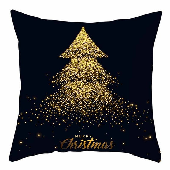 AnuirheiH Christmas Linen Throw Pillow Covers 18 x 18 Inches,Xmas Cushion Cover Case Decorations Winter Holiday Party Pillow Customized Zipper Pillowcase Decor for Sofa,Bed,Couch,Car