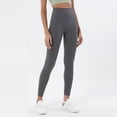 thumbnail image 1 of Pantalones de yoga exfoliantes para mujer, línea No Embarrassment, cintura alta, cadera melocotón, pantalones deportivos de fitness con bolsillo, 1 of 6
