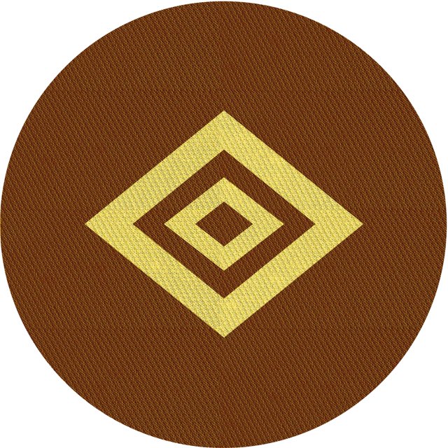 Ahgly Company Tapis d'Intérieur Lavable en Machine Carré Transitionnel Caramel Brun, 3 Pieds Carré