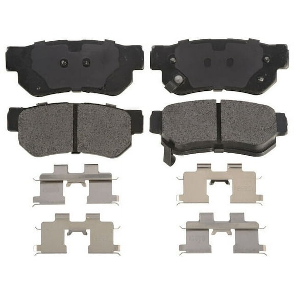 Rear Brake Pad Set - Compatible with 2001 - 2006 Hyundai Santa Fe 2002 2003 2004 2005