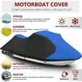 thumbnail image 5 of ALL-CARB Super Heavy-Duty 126-135(3 Seater) TOP Cover Trailerable Cover Black + Red Color Replacement for PWC Watercraft Jet Ski Motorcycle Boat Cover, 5 of 12
