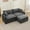 Gray, variant on GNIXUU Corduroy Cloud Sectional Couch, Modular Oversized Loveseat Sofa with Ottoman, Cup Holders & USB Port, Comfy 2 Seater Love Seat for Living Room Small Space, 82.7"W, Grey