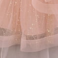 thumbnail image 5 of CUZIBR Girls Party Tutu Sequins Dress Off The Shoulder Ruffles Short Sleeve Lettuce Trim Tiered Dresses Puffy Gown Pageant Performance Tulle,Pink,6-12 Months, 5 of 7