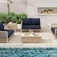 thumbnail image 4 of Snubbull Outdoor 46" x 26" x 5" Loveseat Cushion Set, Water repellent, Fade Resistant, Cushion Set for Couch, Bench, and Swing, Navy, 4 of 6