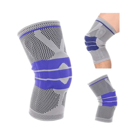 Knee Brace Compression Sleeve - Best Knee Pads Braces for Men Women - Large