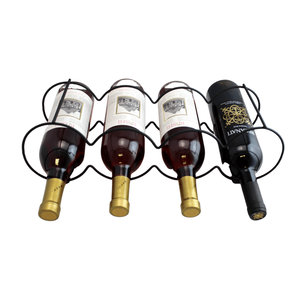 Metal Black Stackable Table Top Wine Rack Each Holds 4 Bottles Keeps