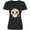 AB-Black, variant on Inktastic DÃa de los Muertos Skull with Flower Women's V-Neck T-Shirt
