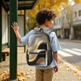 thumbnail image 6 of Grey and Gold Marble Pattern 17" School Backpacks for Teens,Waterproof Oxford Fabric,S-Shape Padded Straps for School,Travel,Hiking,Camping, 6 of 6