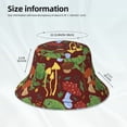 thumbnail image 3 of Honeii Frogs and Mushrooms for Unisex Bucket Hat Waterproof Rain Hat Reversible Shiny Rave Bucket Hat for Concert Festival Boonie Cap, 3 of 6