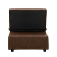 thumbnail image 4 of Canapé-Lit Payton, PU Marron, 4 of 9