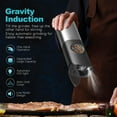 thumbnail image 5 of Ultrean Electric Salt & Pepper Grinder Sets, 2pcs Rechargeable, Adjustable, Stainless Steel Construction, Auto Dust Lids, LED one-hand operation, 5 of 10