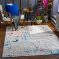 thumbnail image 4 of Hauteloom Dalorong Living Room, Bedroom Area Rug - Contemporary - Navy, Pale Blue, Red - 8'10" x 12'4", 4 of 16