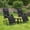 Black, variant on TINKLE WELL Zero Gravity Camping Chair with Armrests, Folding Outdoor Chair Includes Cushion, Headrest, Footrest, and Storage Cup Holder, Black